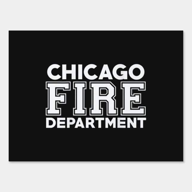 Chicago Fire Rescue Department Firefighter Sign (Front)