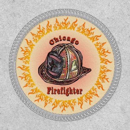 Chicago Firefighter custom name patch