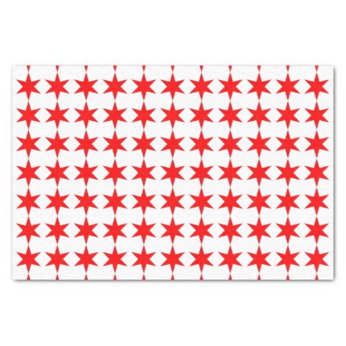 Chicago Flag 6_Pointed Star Tissue Paper