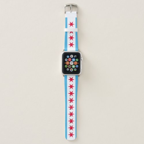 Chicago Flag Apple Watch Band