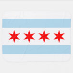 Chicago Flag Baby Blanket at Zazzle