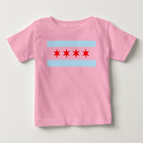 Chicago Flag Baby T_Shirt