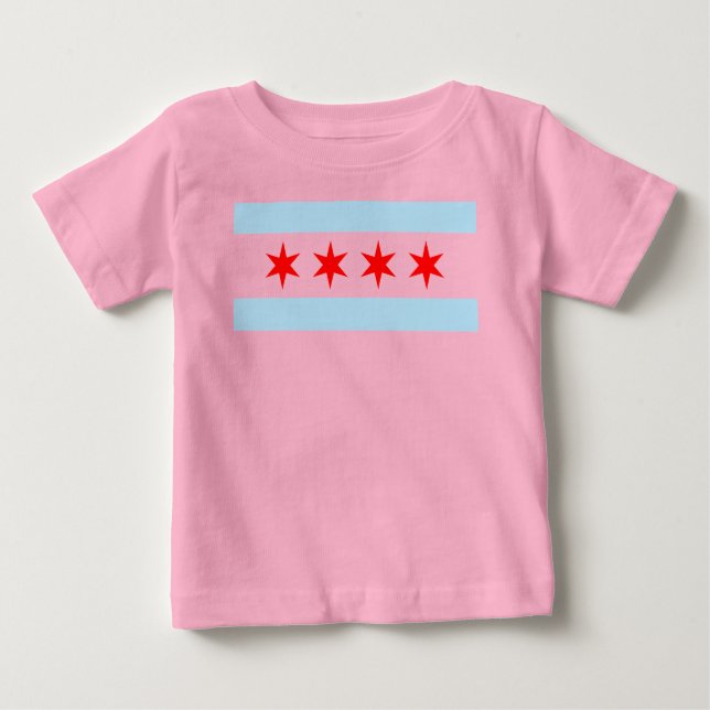 Chicago Flag Baby T-Shirt (Front)