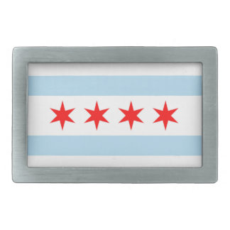 Chicago Flag Belt Buckle