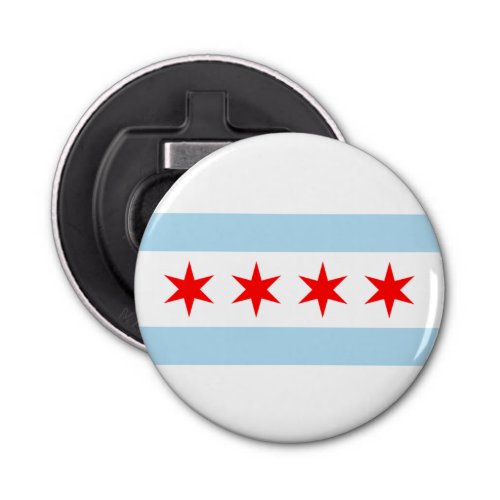 Chicago Flag Bottle Opener