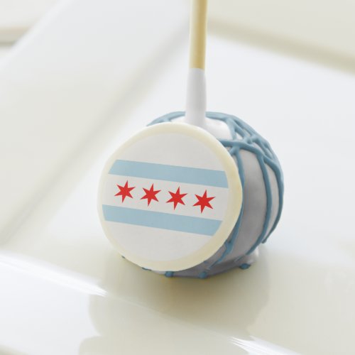 Chicago Flag Cake Pops