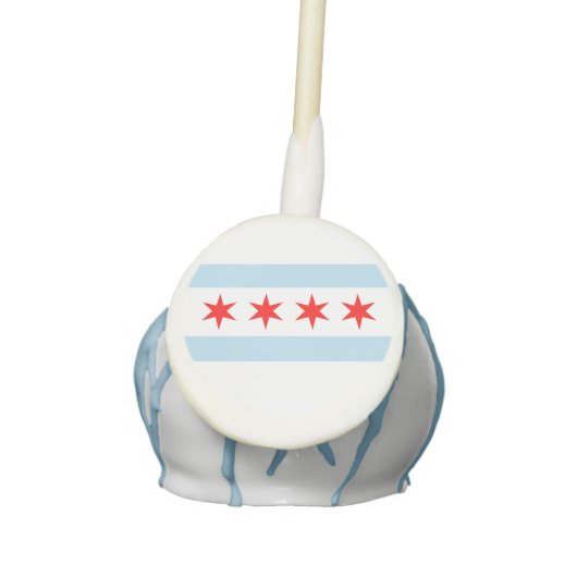 Chicago Flag Cake Pops (Front)
