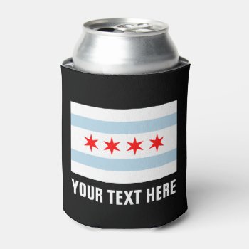Chicago Flag Can Coolers | Custom Beer Holder by iprint at Zazzle