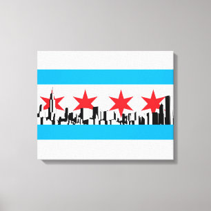 Chicago Flag Canvas Print