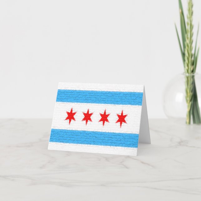 Chicago Flag Card (Front)
