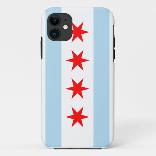 Chicago Flag iPhone 11 Case