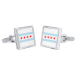 Chicago Flag Cufflinks