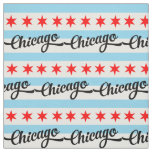 Chicago Flag Custom Cotton Pattern Design Yard Ret Fabric