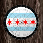 Chicago Flag Dartboard & Illinois / USA game board<br><div class="desc">Dartboard: Illinois & City of Chicago flag darts,  family fun games - love my country,  summer games,  holiday,  fathers day,  birthday party,  college students / sports fans</div>