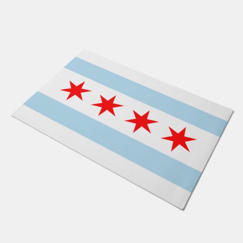 Chicago Flag Doormat