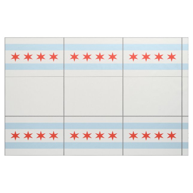 Chicago Flag Fabric Mask Template (Fat Quarter)