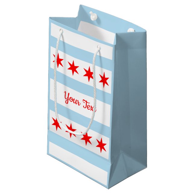 Chicago flag Gift Bag (Front Angled)