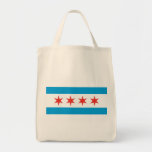 Chicago Flag Grocery Tote at Zazzle