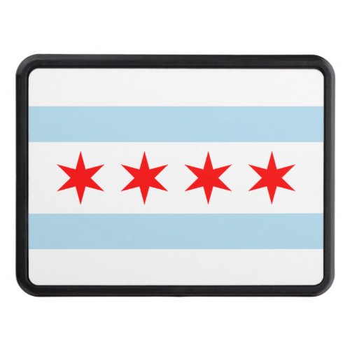 Chicago Flag Hitch Cover