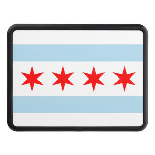 Chicago Flag Hitch Cover