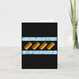 Chicago Flag Hotdog Shirt Funny Chicago Style Hot Card