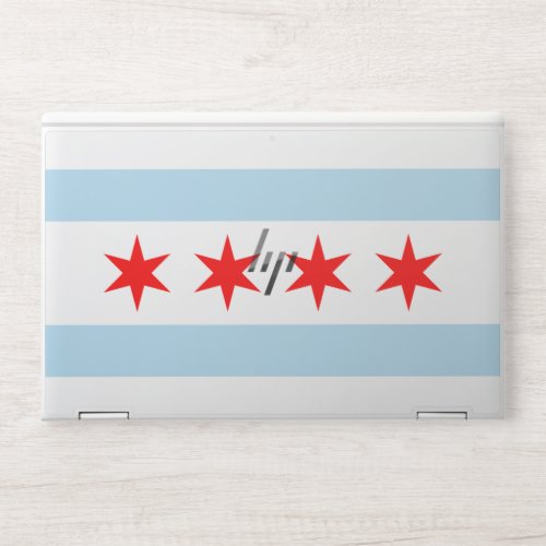 Chicago Flag HP Laptop Skin