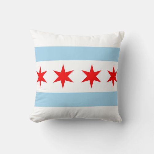 Chicago Flag Illinois American MoJo Pillow