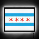Chicago Flag Illuminated Sign at Zazzle
