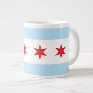 Chicago Coffee Travel Mugs Zazzle Chicago Flag Jumbo Mug