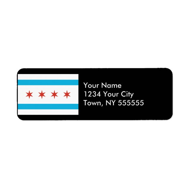 Chicago Flag Label (Front)