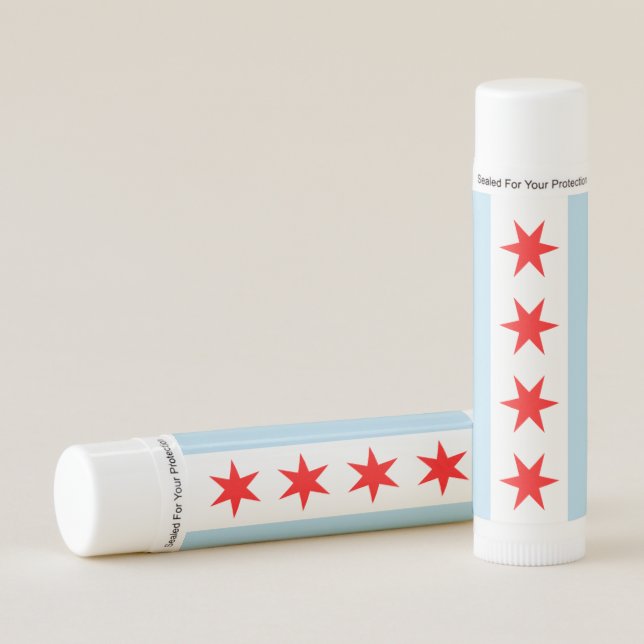 Chicago Flag Lip Balm (Front)
