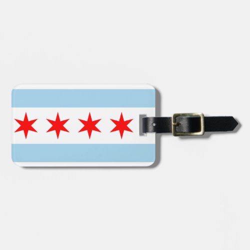 Chicago Flag Luggage Tag