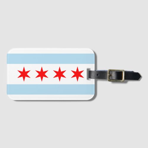 Chicago Flag Luggage Tag