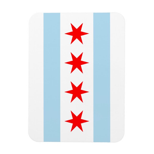 Chicago Flag Magnet (Vertical)