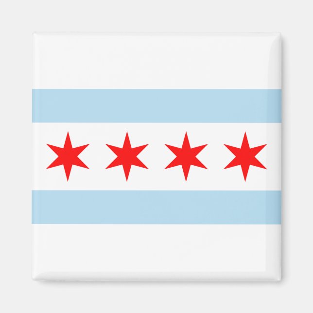 Chicago Flag Magnets (Front)