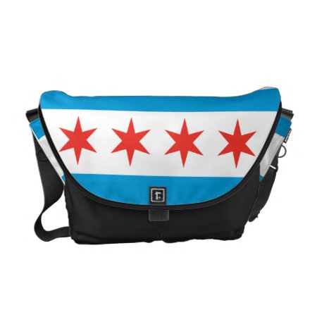 Chicago Flag Messenger Bag