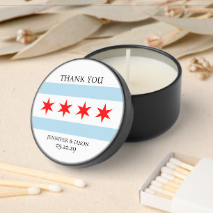 Chicago Flag Mini Candle Favors