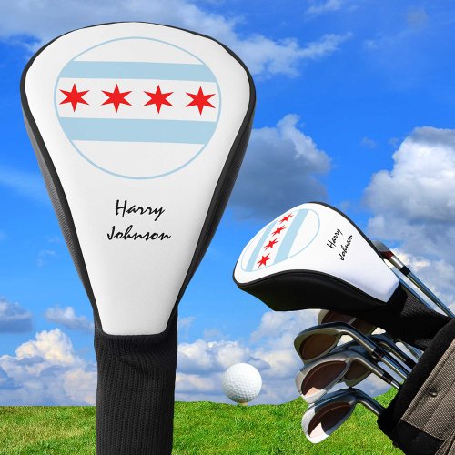 Chicago Flag  Monogrammed Golf Clubs Covers USA
