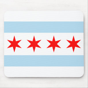 Chicago Flag Mouse Pad