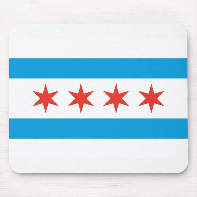 Chicago Flag Mousepad (Front)