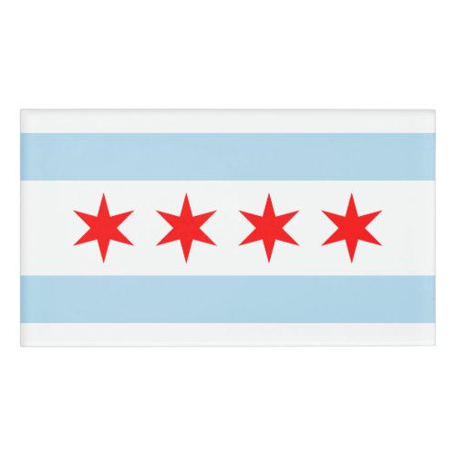 Chicago Flag Name Tag