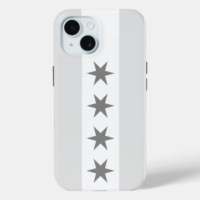Chicago Flag Noir Case-Mate iPhone Case (Back)