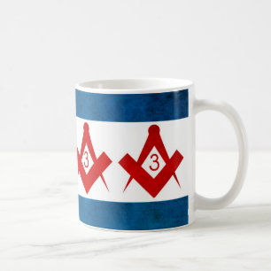 Chicago Flag / Oriental Lodge 33 Coffee Mug