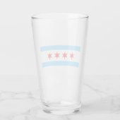 Chicago Flag Pint Glass (Back)