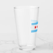 Chicago Flag Pint Glass (Right)