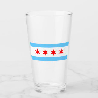 Chicago Flag Pint Glass
