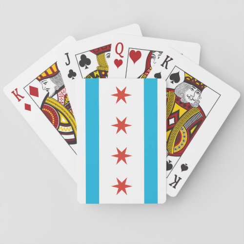Chicago Flag Poker Cards