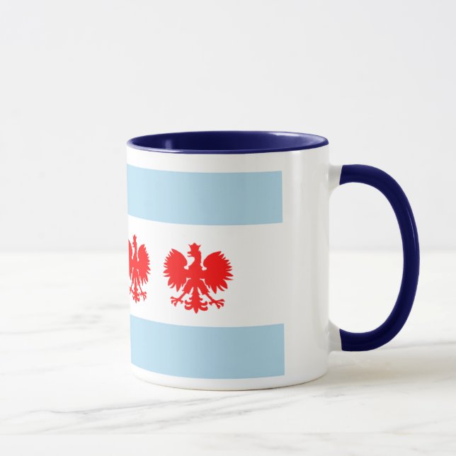 Chicago Flag Polish style mug (Right)
