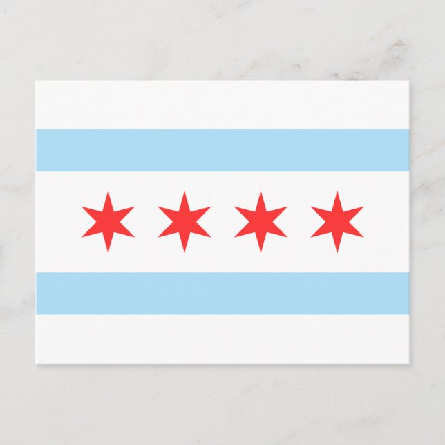 Chicago flag postcard (Front)