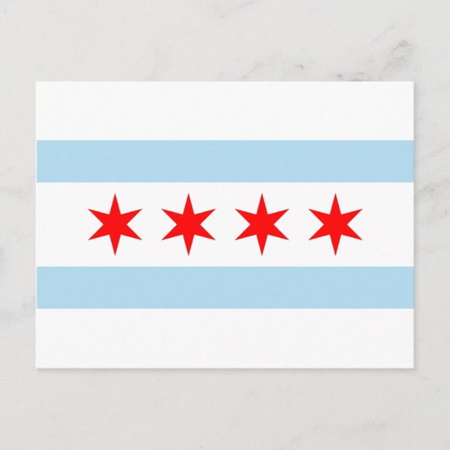 Chicago Flag Postcard (Front)